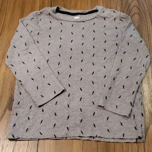 Old Navy Boy's Long Sleeve Thunderbolt T-Shirt